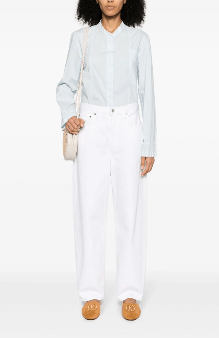 Forte Forte BCI Poplin Covered Button Shirt - Forte Forte