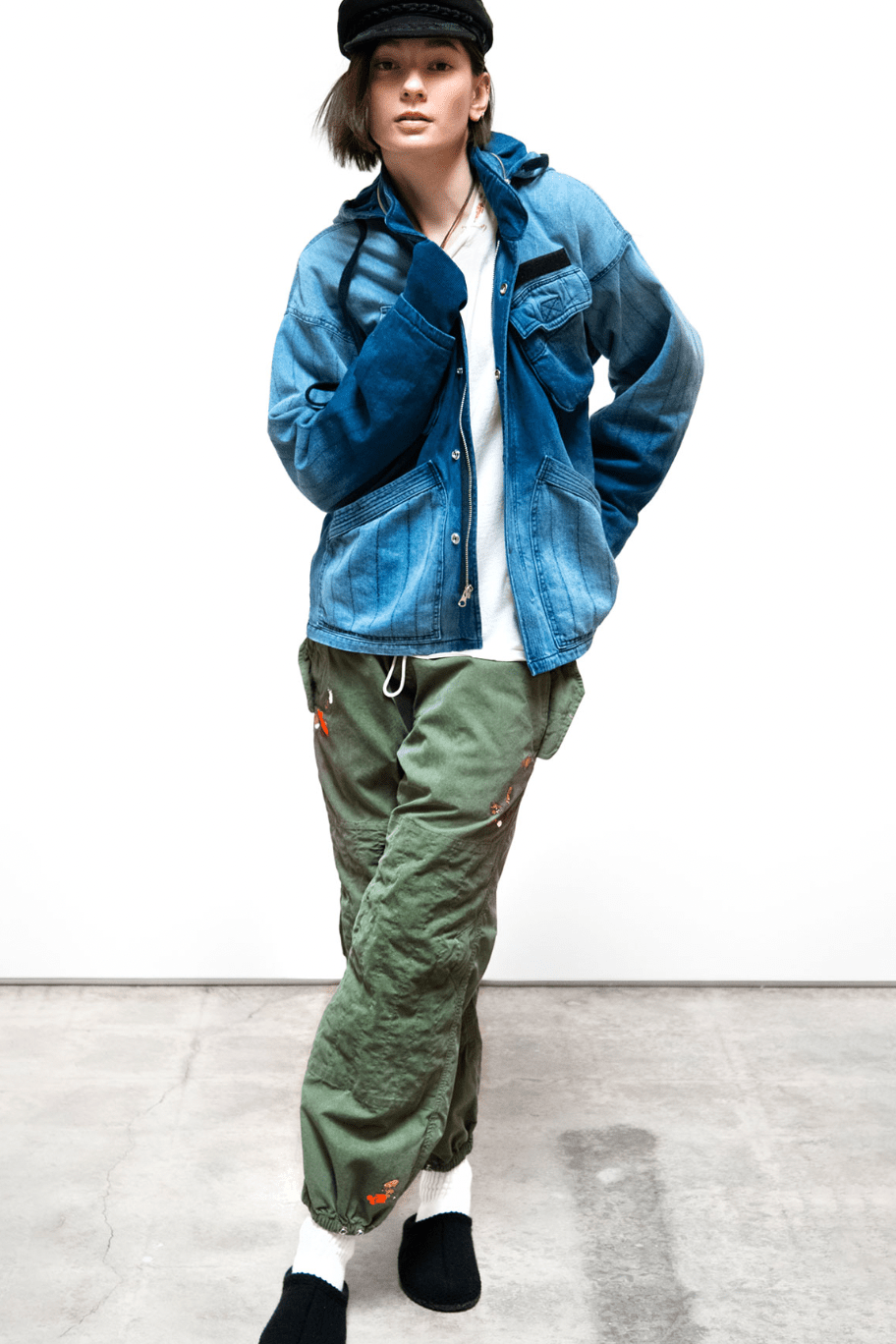 Freecity Indigo Hooded Malibu Field Jacket - Freecity