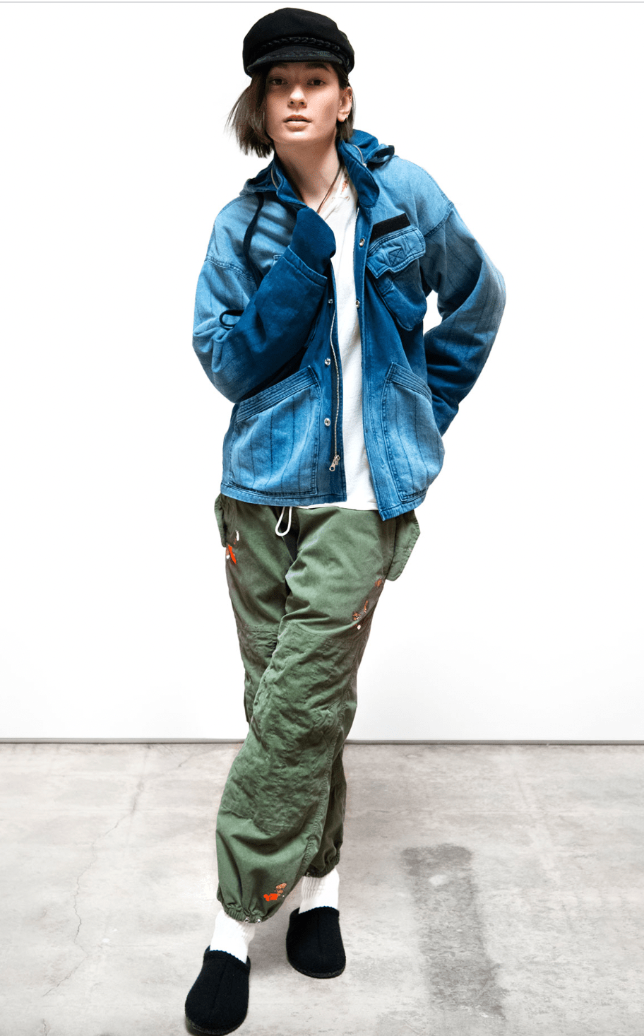 Freecity Indigo Hooded Malibu Field Jacket - Freecity
