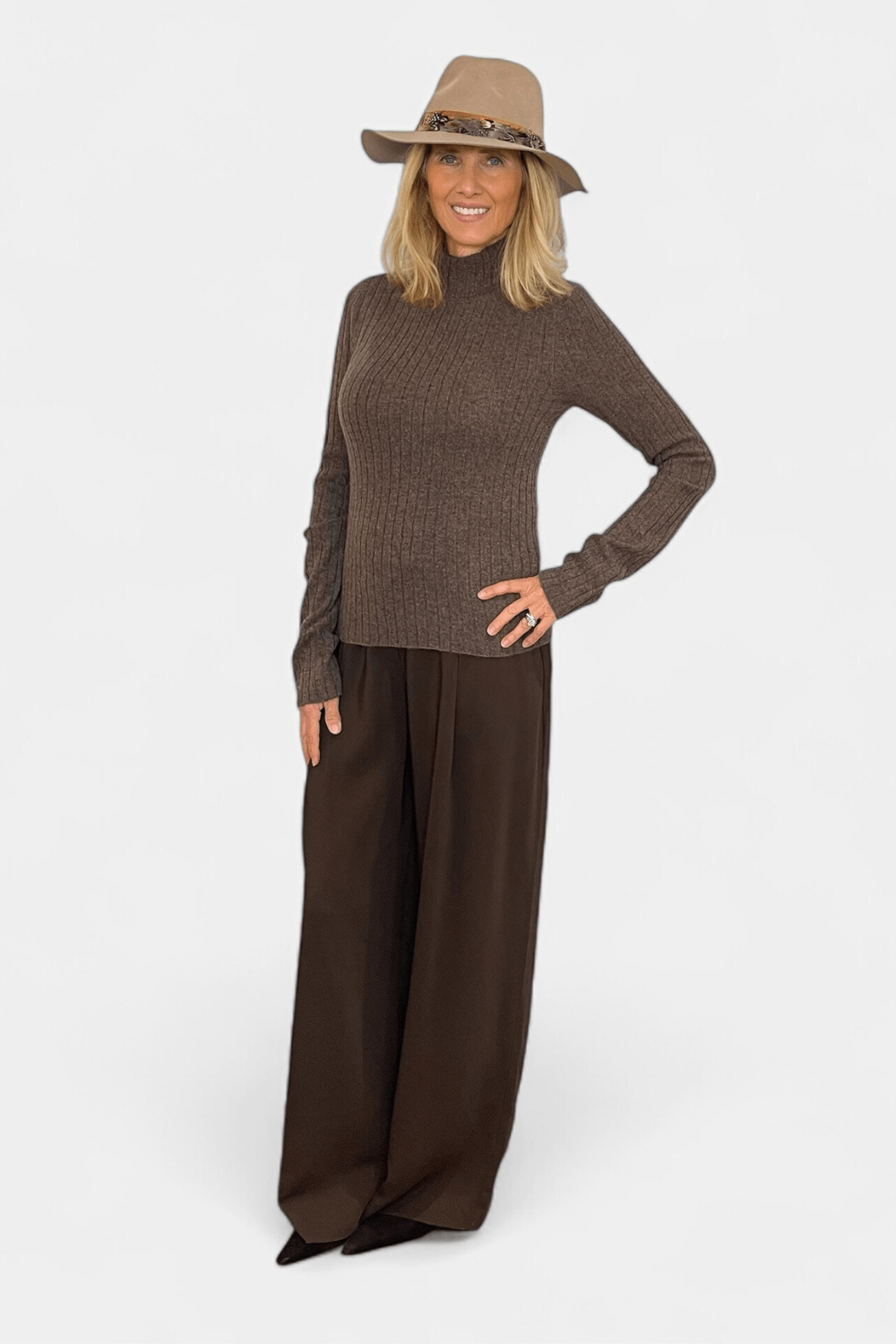 Heavy Cashmere Mock Neck Sweater - SPRWMN