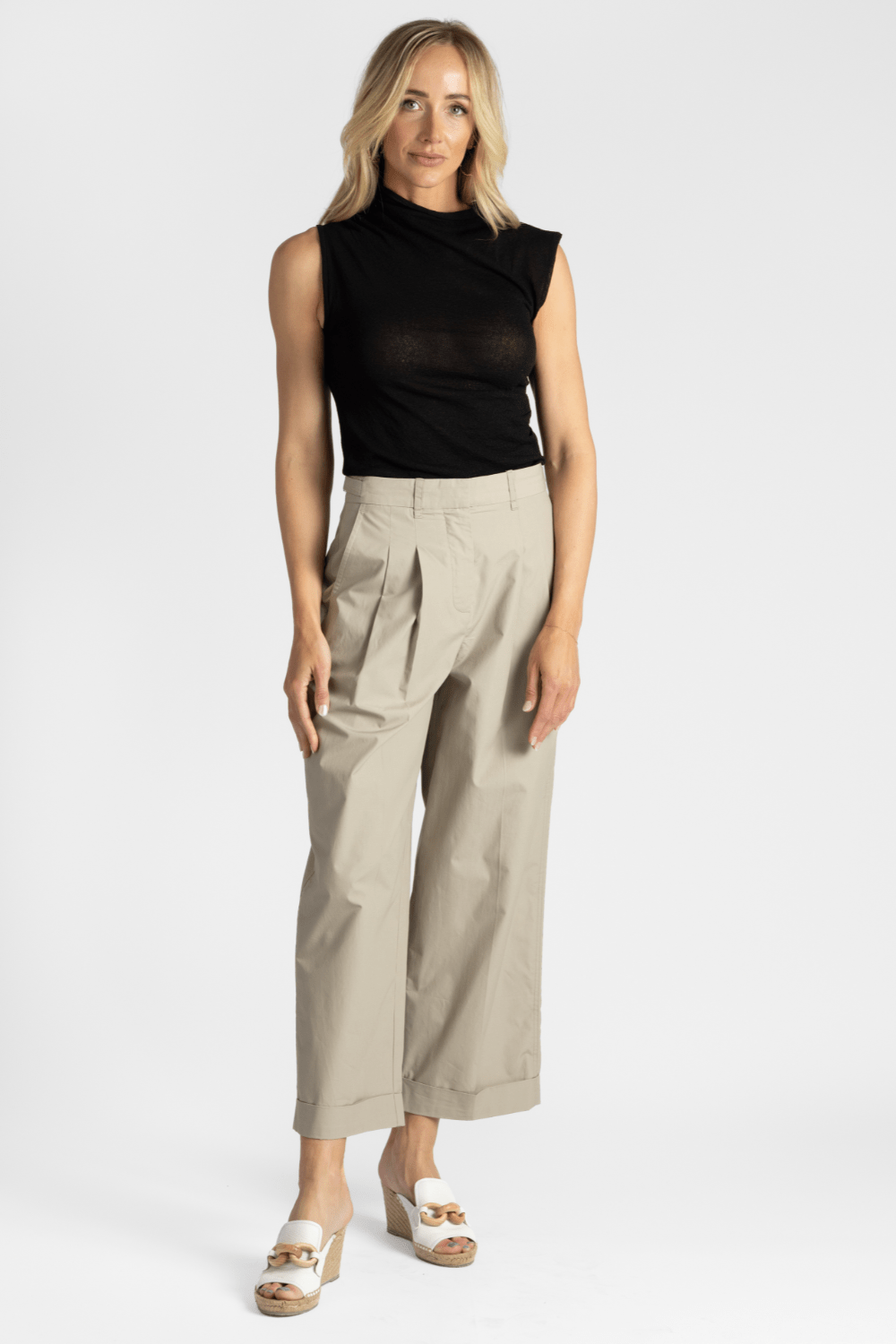 High - Neck Sleeveless Top - Gauchere