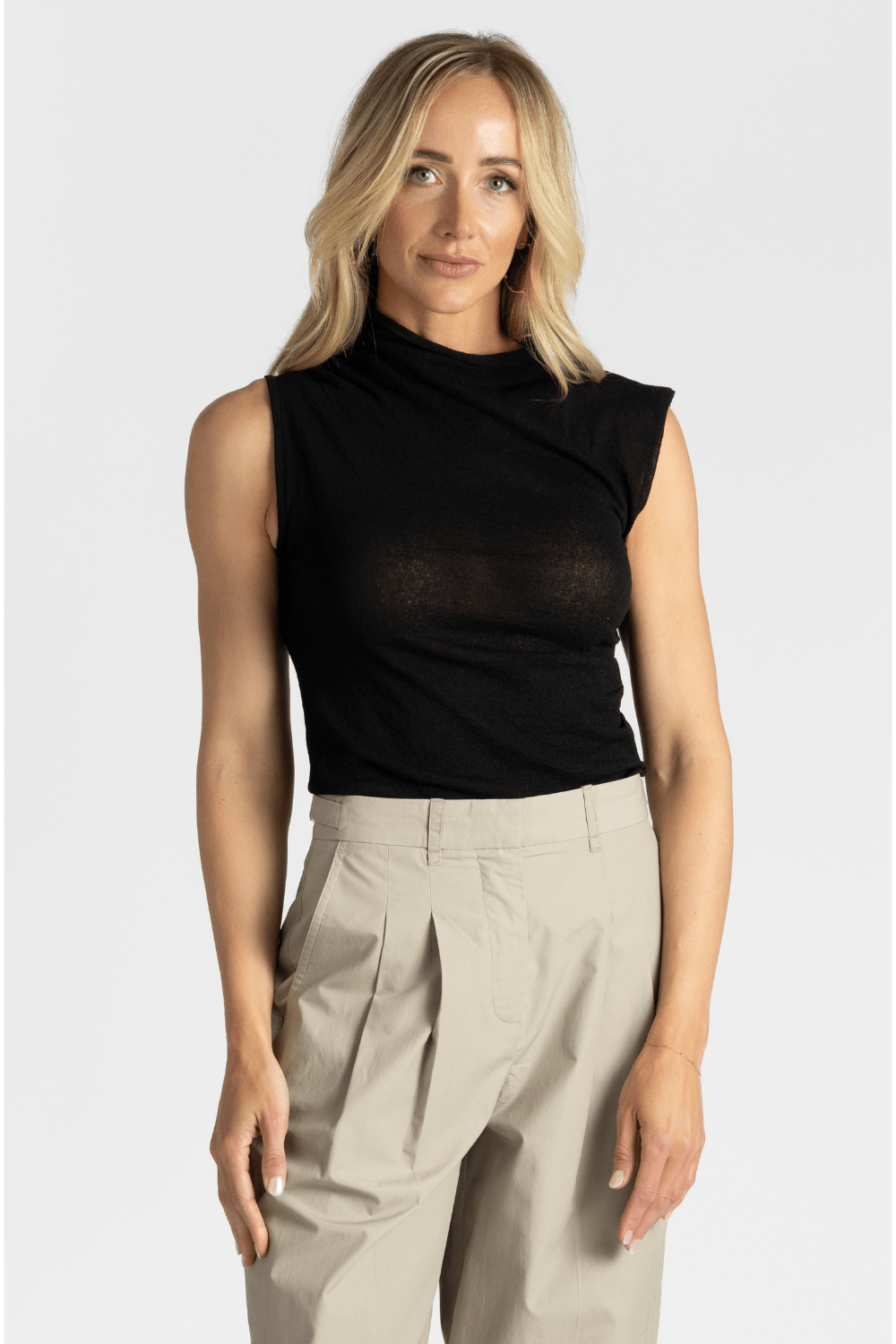 High - Neck Sleeveless Top - Gauchere