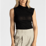 High - Neck Sleeveless Top - Gauchere