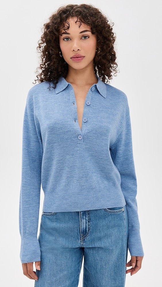 Kari Polo Knit Top - Apiece Apart