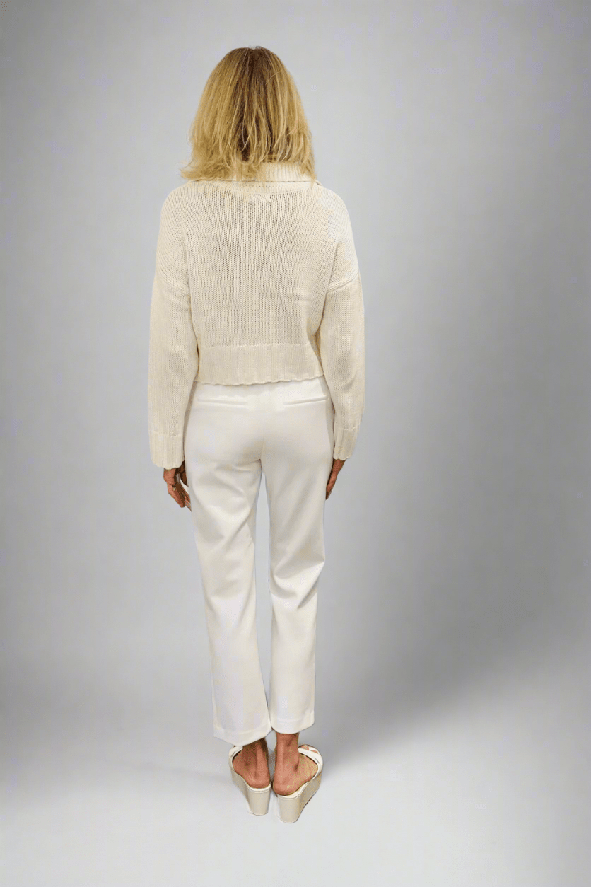 Knit V Neck Crop Top - The Posh Peacock