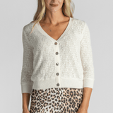Lace Patch Cardigan - Brazeau Tricot