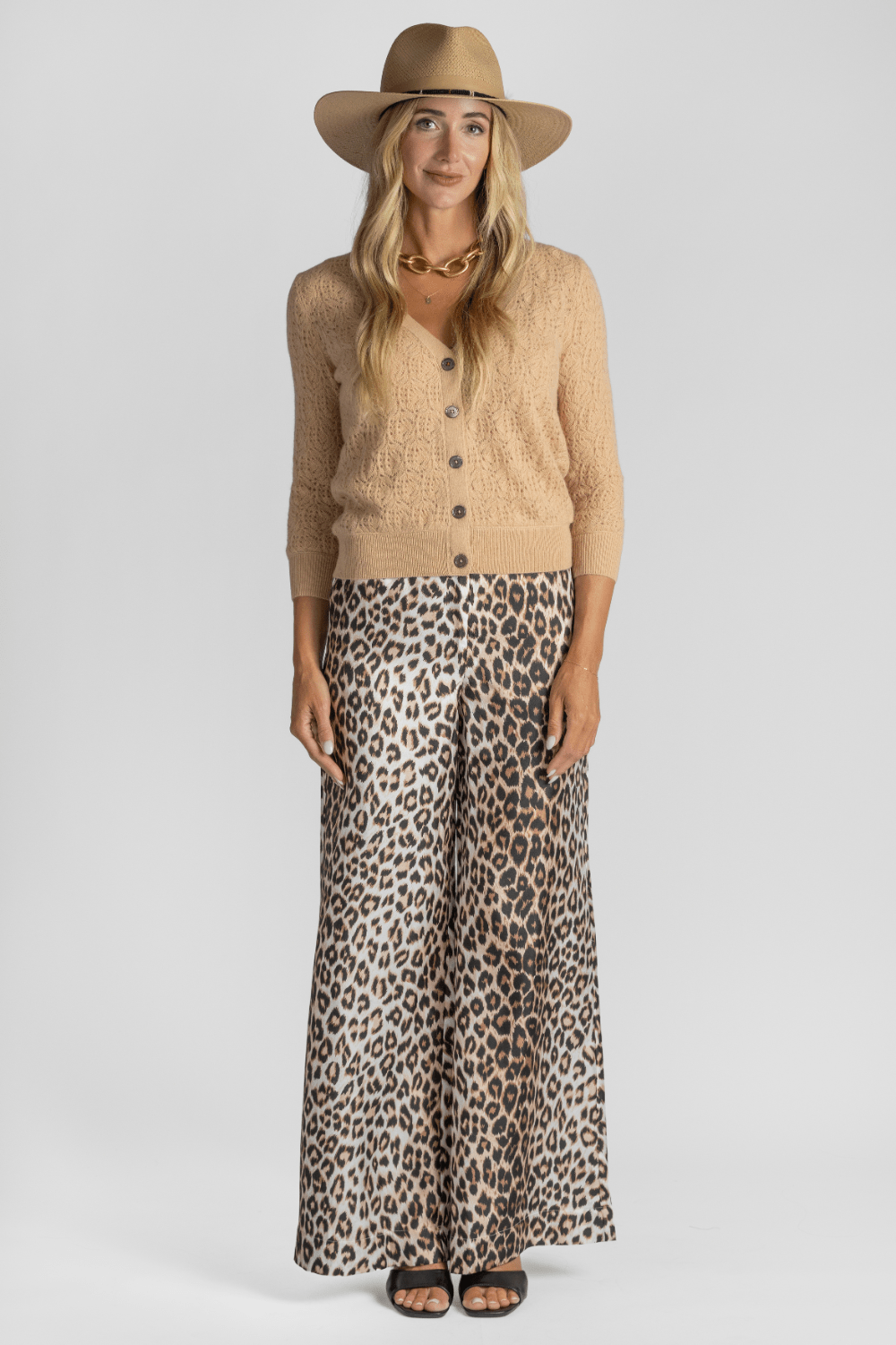 Lace Patch Cardigan - Brazeau Tricot