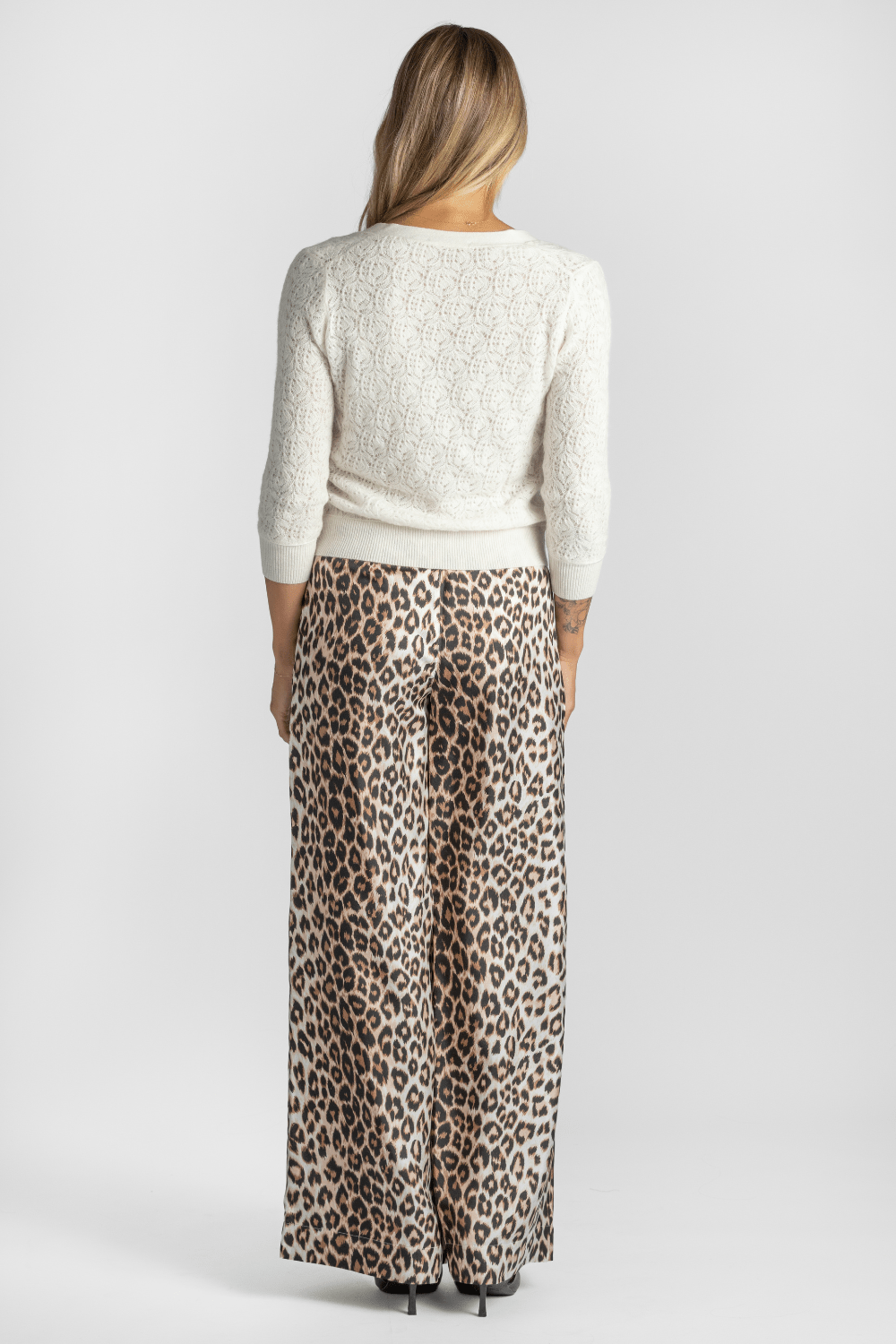 Lace Patch Cardigan - Brazeau Tricot