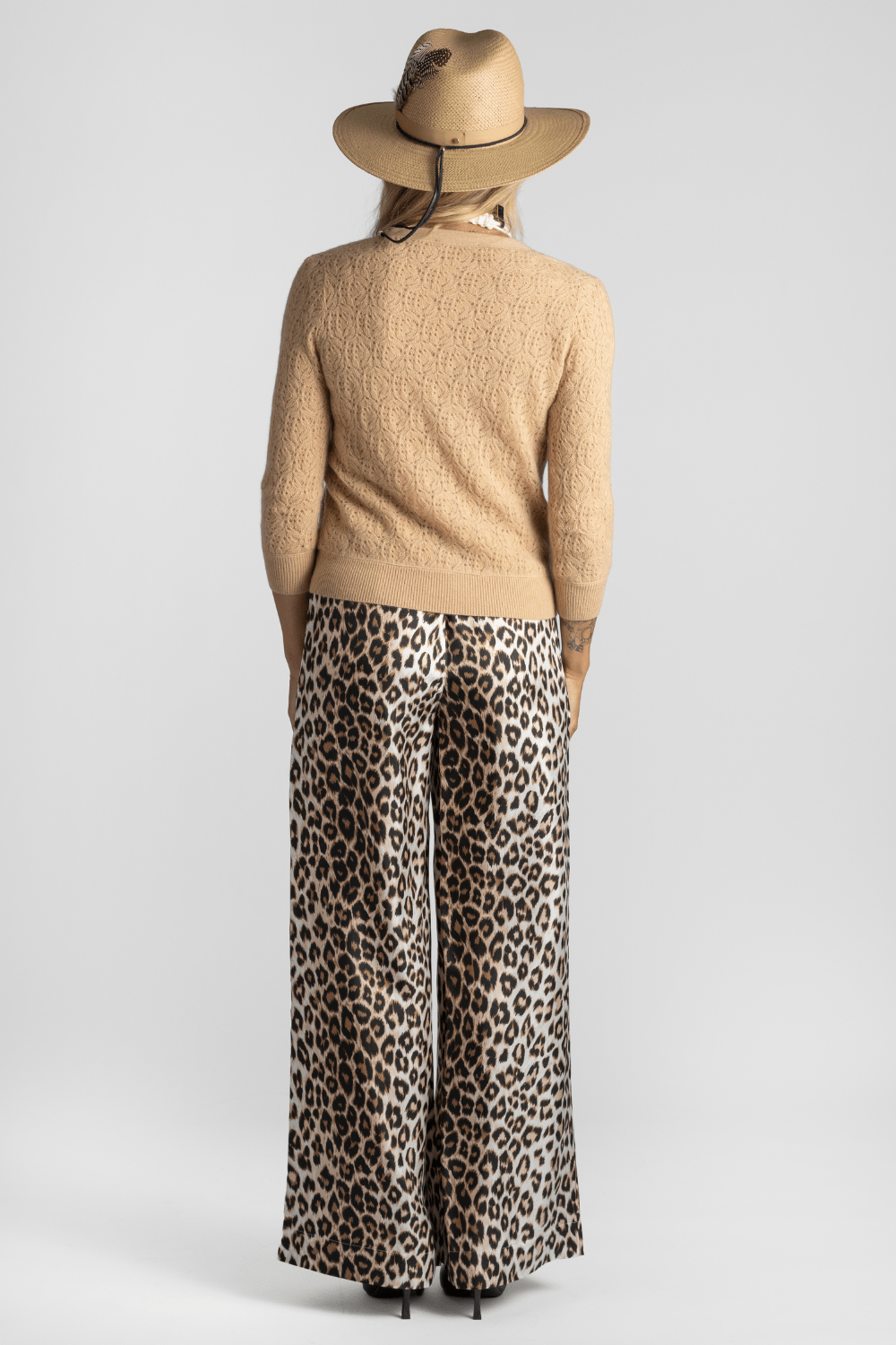 Lace Patch Cardigan - Brazeau Tricot