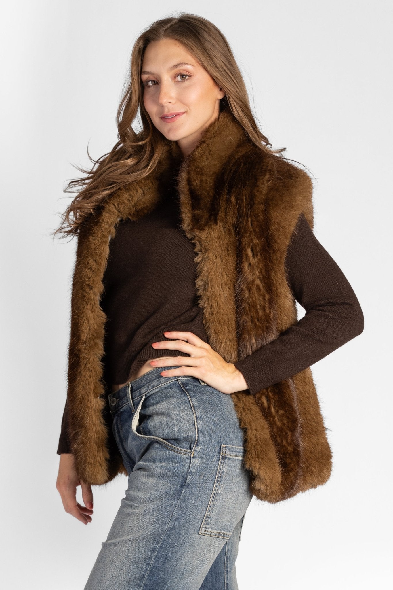 Laila Mink Vest - Apparis