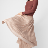 Lamé Long Soleil Skirt - Forte Forte