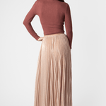 Lamé Long Soleil Skirt - Forte Forte