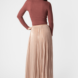 Lamé Long Soleil Skirt - Forte Forte