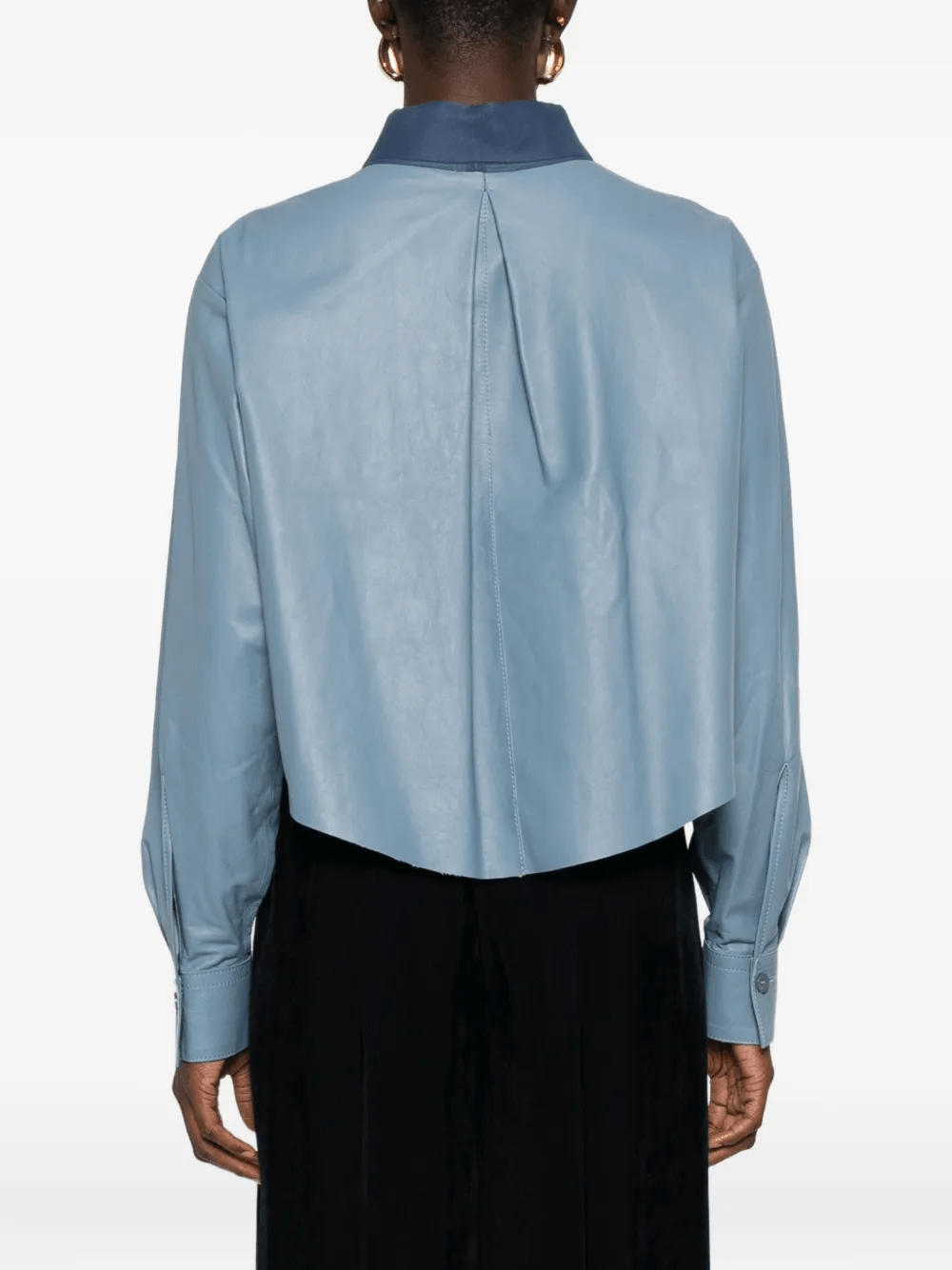 Leather Boxy Shirt - Forte Forte