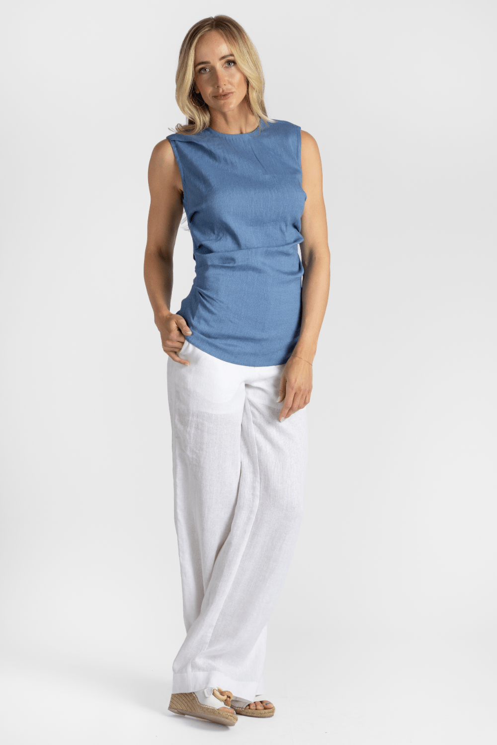 Linen Buckle Pant - Gauchere