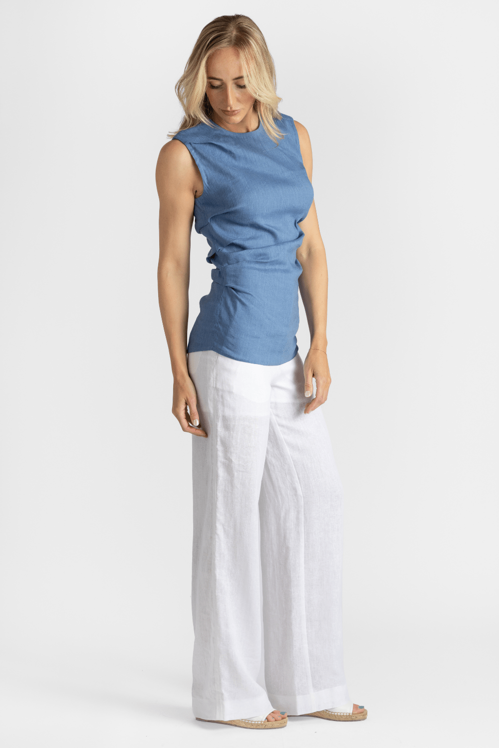 Linen Buckle Pant - Gauchere