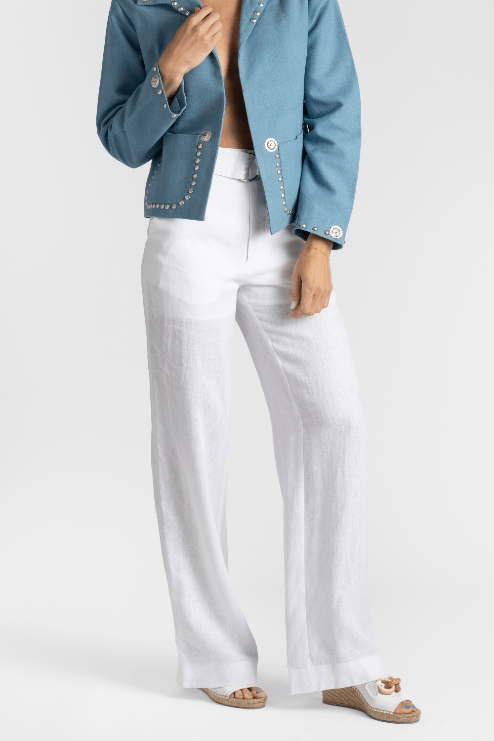 Linen Buckle Pant - Gauchere