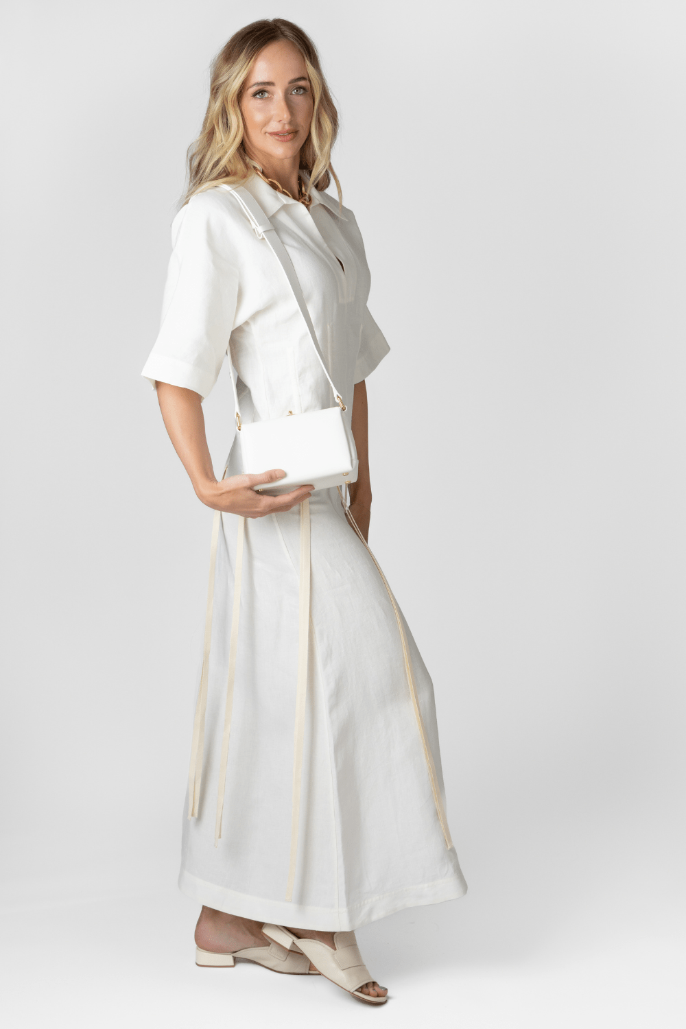 Linen Maxi Dress - The Posh Peacock
