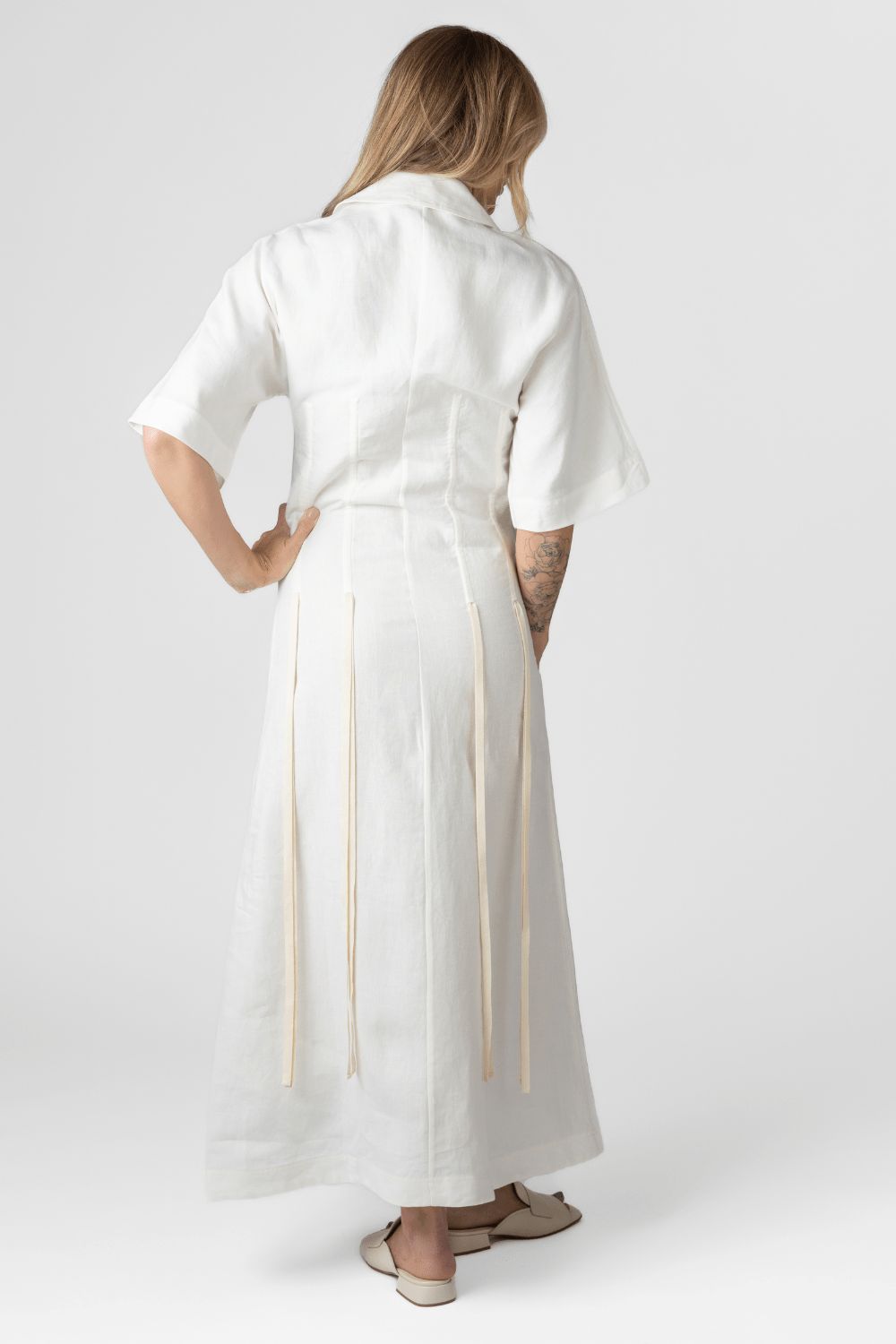 Linen Maxi Dress - The Posh Peacock