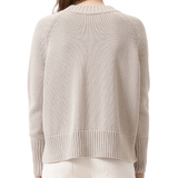 Long - Sleeved Cotton Sweater - Closed