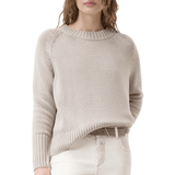 Long - Sleeved Cotton Sweater - Closed