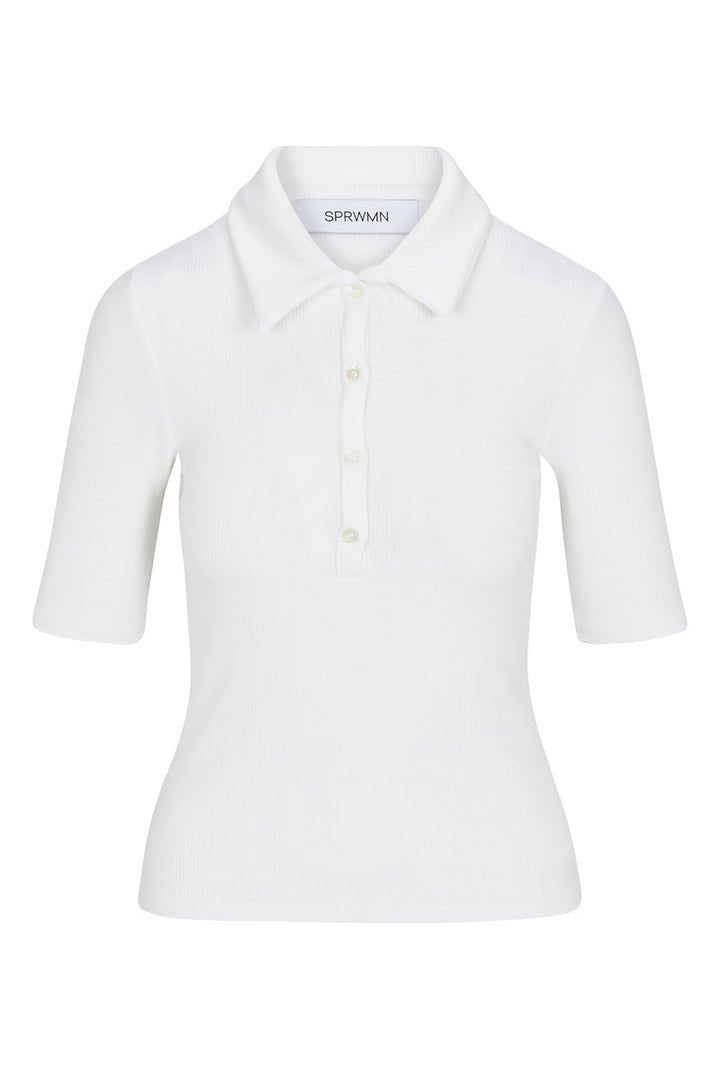 Mid Sleeve Polo Top - SPRWMN
