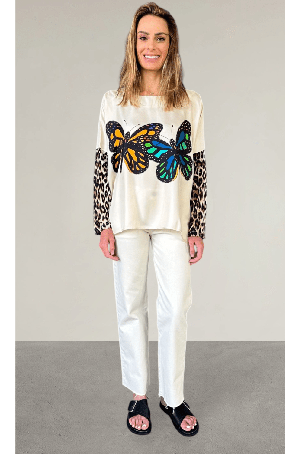 Mix Butterflies Janine Top - La Prestic Ouiston