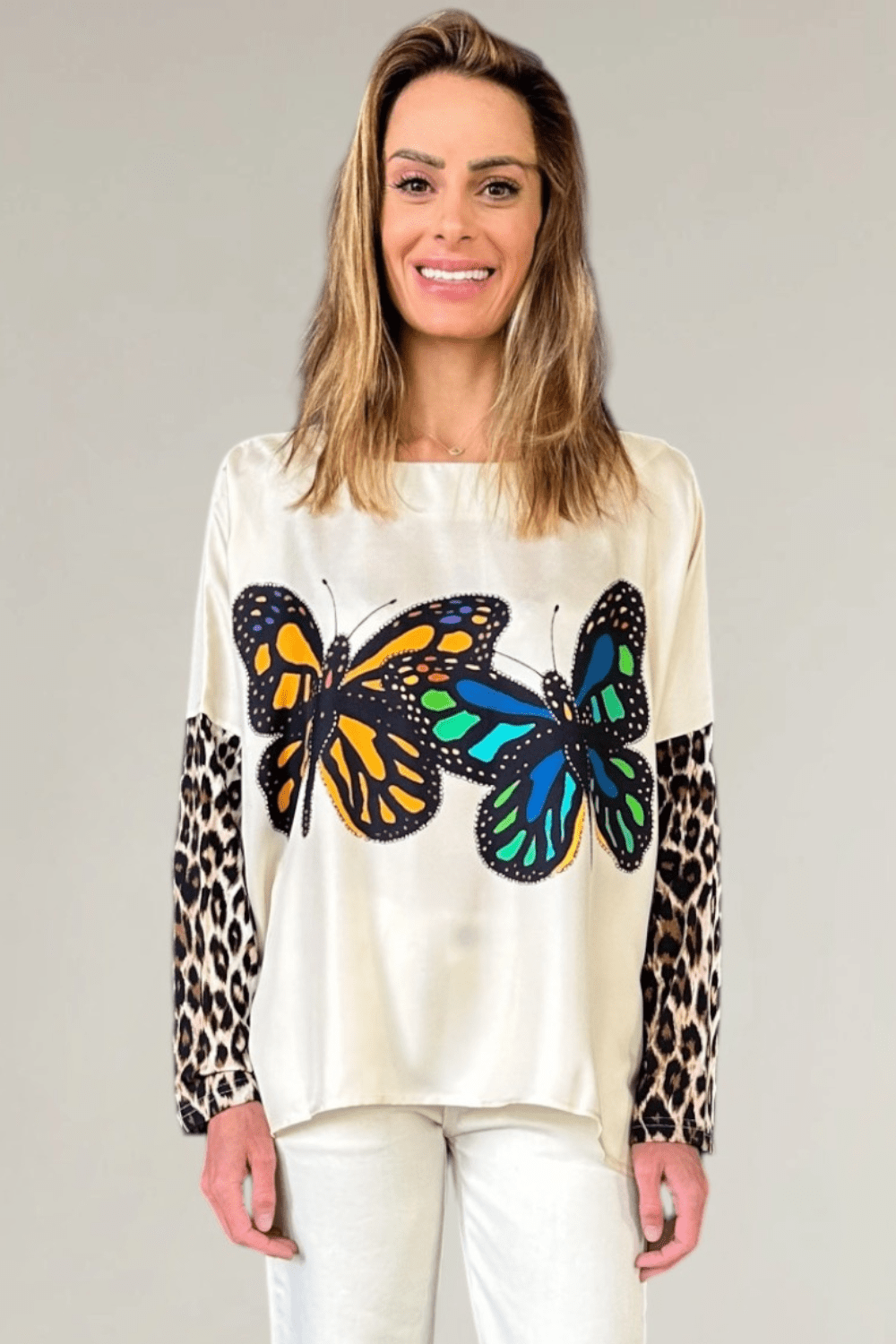 Mix Butterflies Janine Top - La Prestic Ouiston