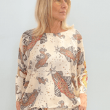 Mix Ecru Fishes Janine Top - La Prestic Ouiston
