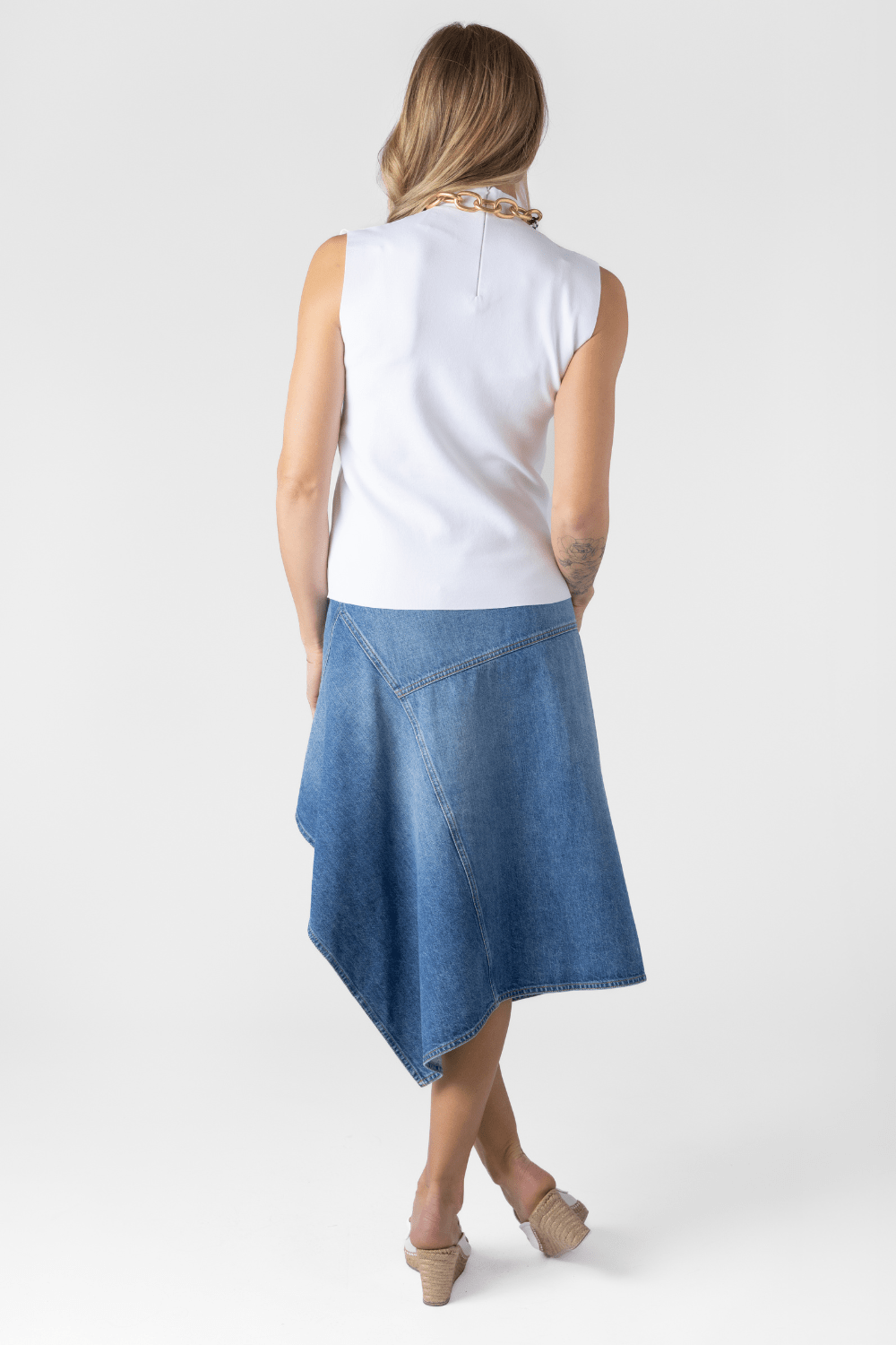 Mock Neck Sleeveless Top - Plan C