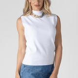 Mock Neck Sleeveless Top - Plan C