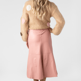 Nappa Leather Midi Skirt - Forte Forte