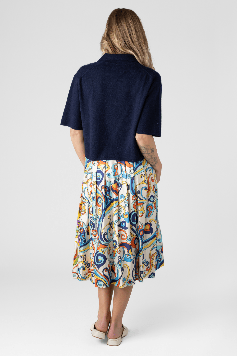 Neela Cashmere Polo Top - Lisa Yang