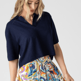 Neela Cashmere Polo Top - Lisa Yang