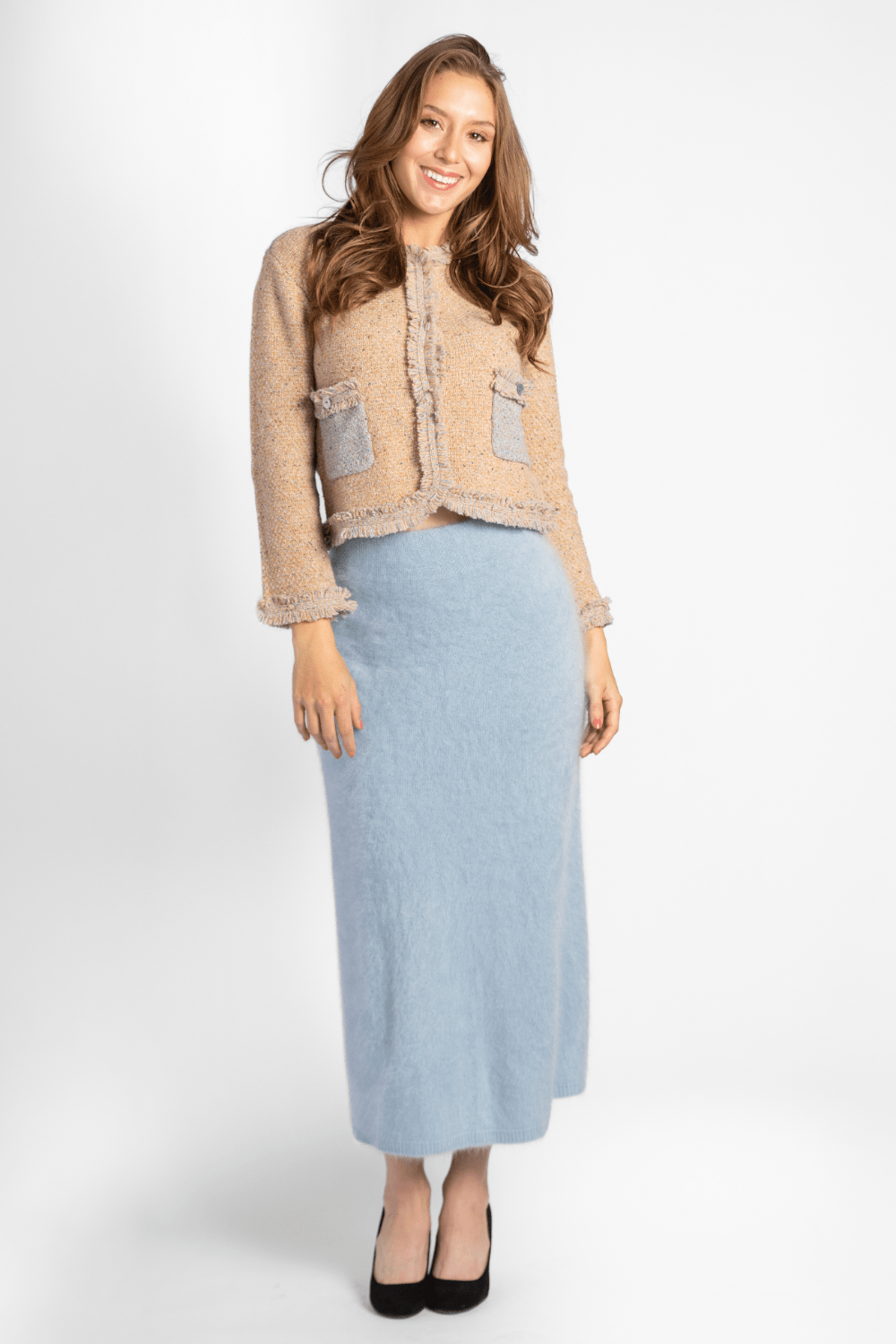 Onassis Knit Tweed Jacket - Lingua Franca