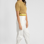 Organic Cotton Mesh T-Shirt - White + Warren