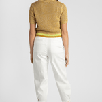 Organic Cotton Mesh T-Shirt - White + Warren