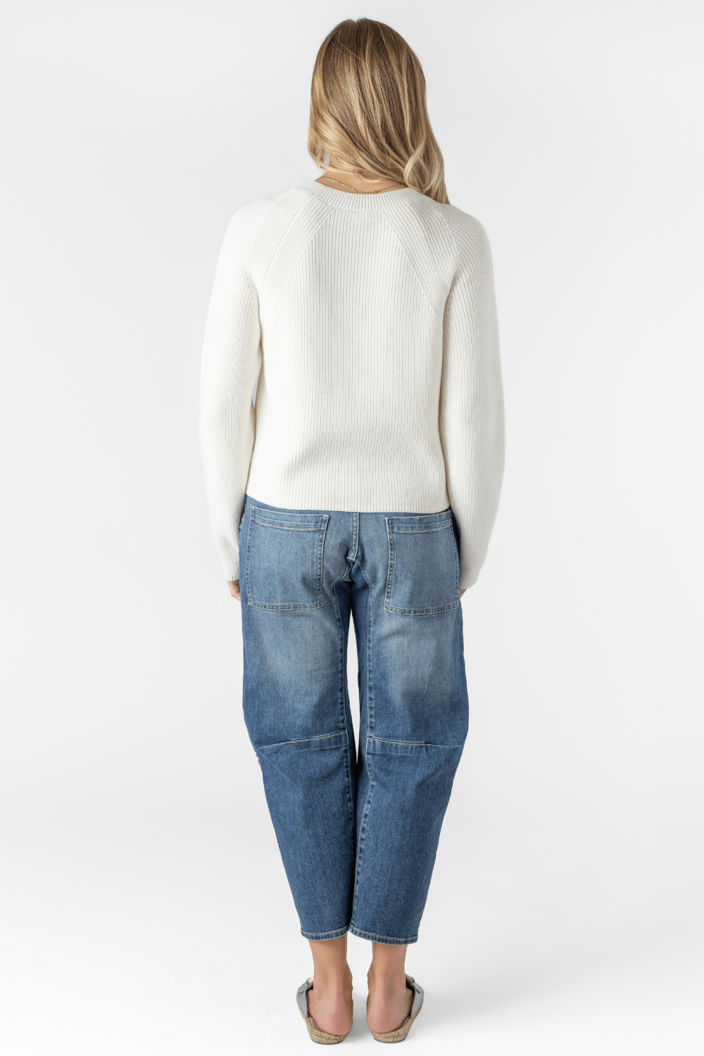 Organic Cotton Raglan Crew Sweater - The Posh Peacock