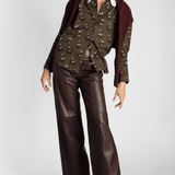 Overprint Stripe Blouse - Odeeh