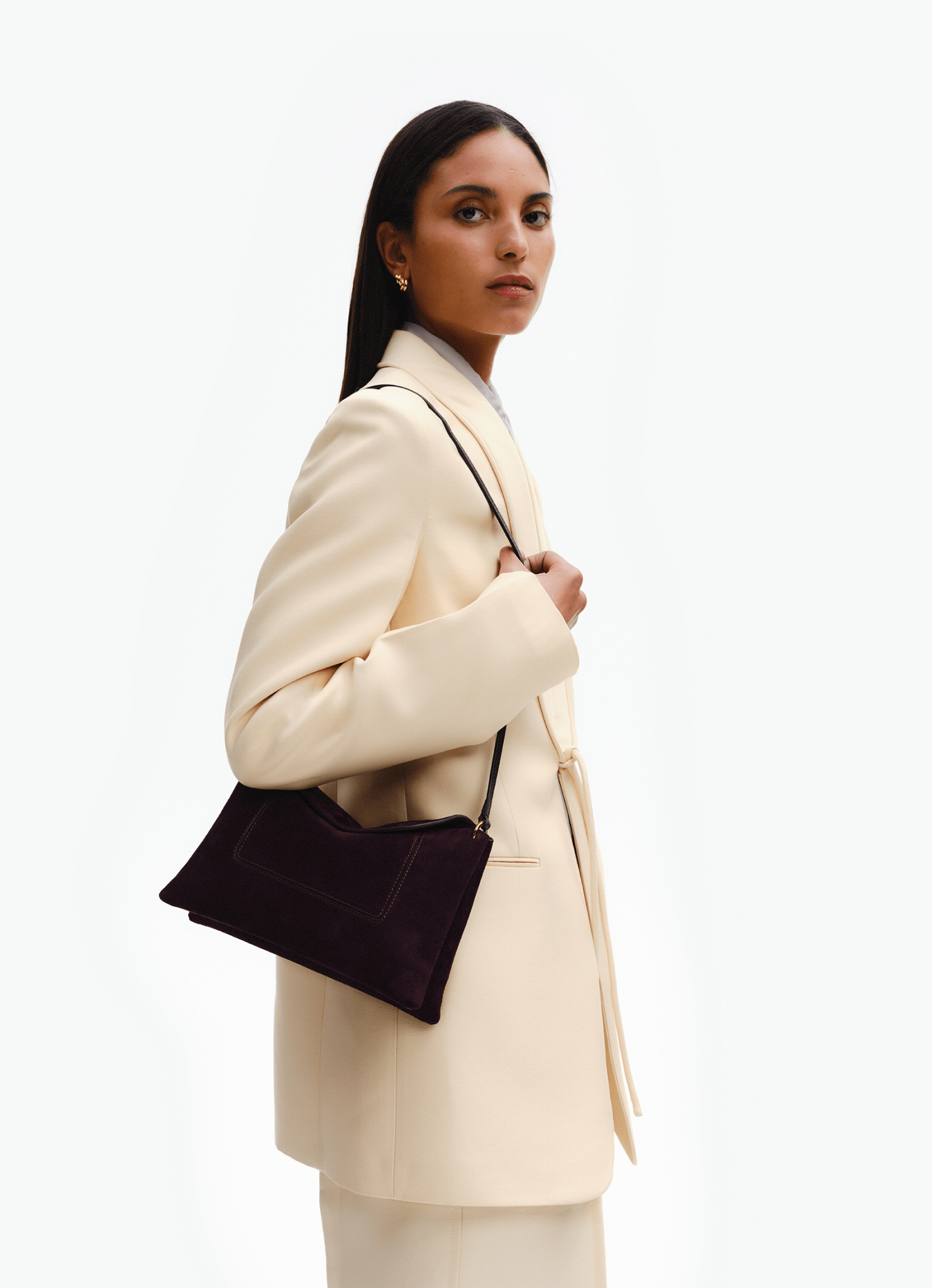 Penelope Suede Slouch Bag - Wandler