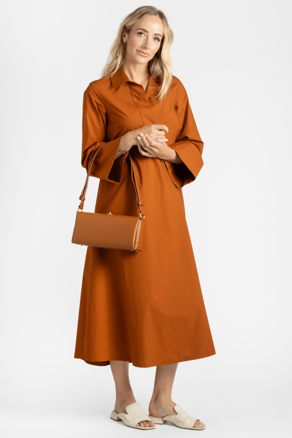 Poplin Kleid Dress - Odeeh