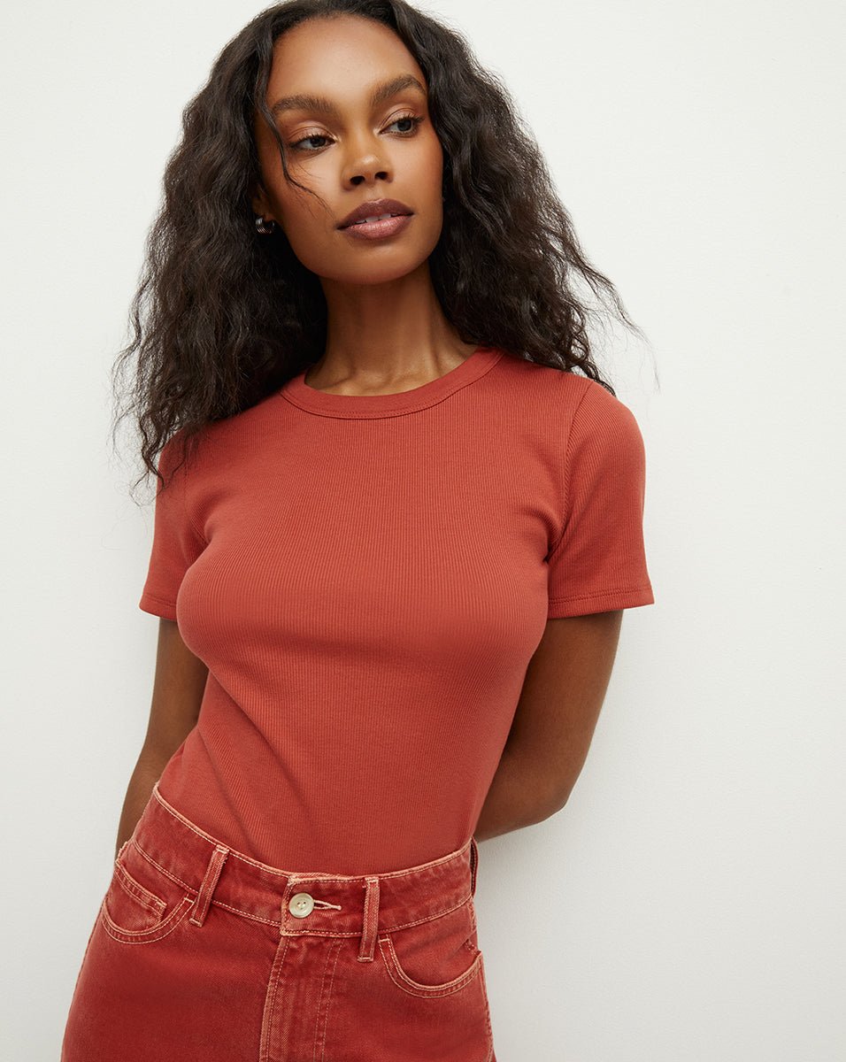 Pruitt Ribbed Tee - The Posh Peacock