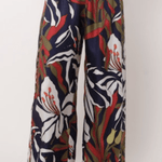 Ring Floral Silk Pants - La Prestic Ouiston