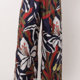 Ring Floral Silk Pants - La Prestic Ouiston
