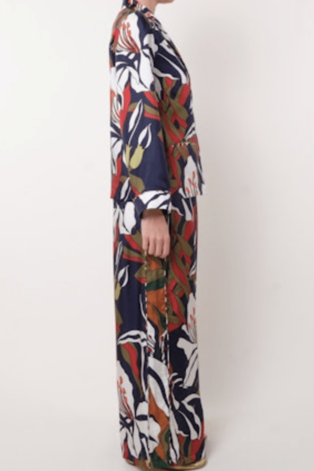 Ring Floral Silk Pants - La Prestic Ouiston