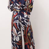 Ring Floral Silk Pants - La Prestic Ouiston