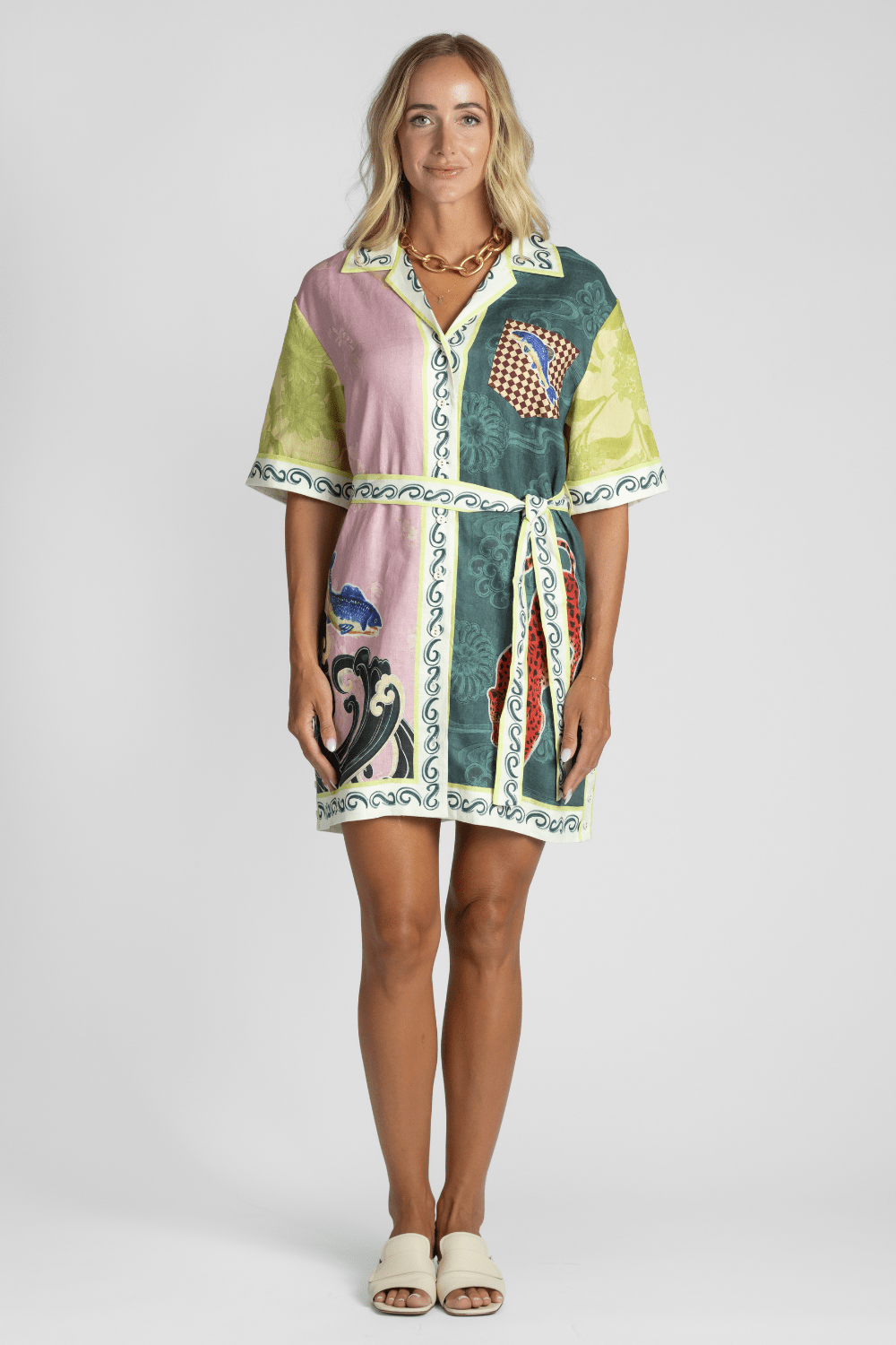 Rochester Mini Shirtdress - Alemais