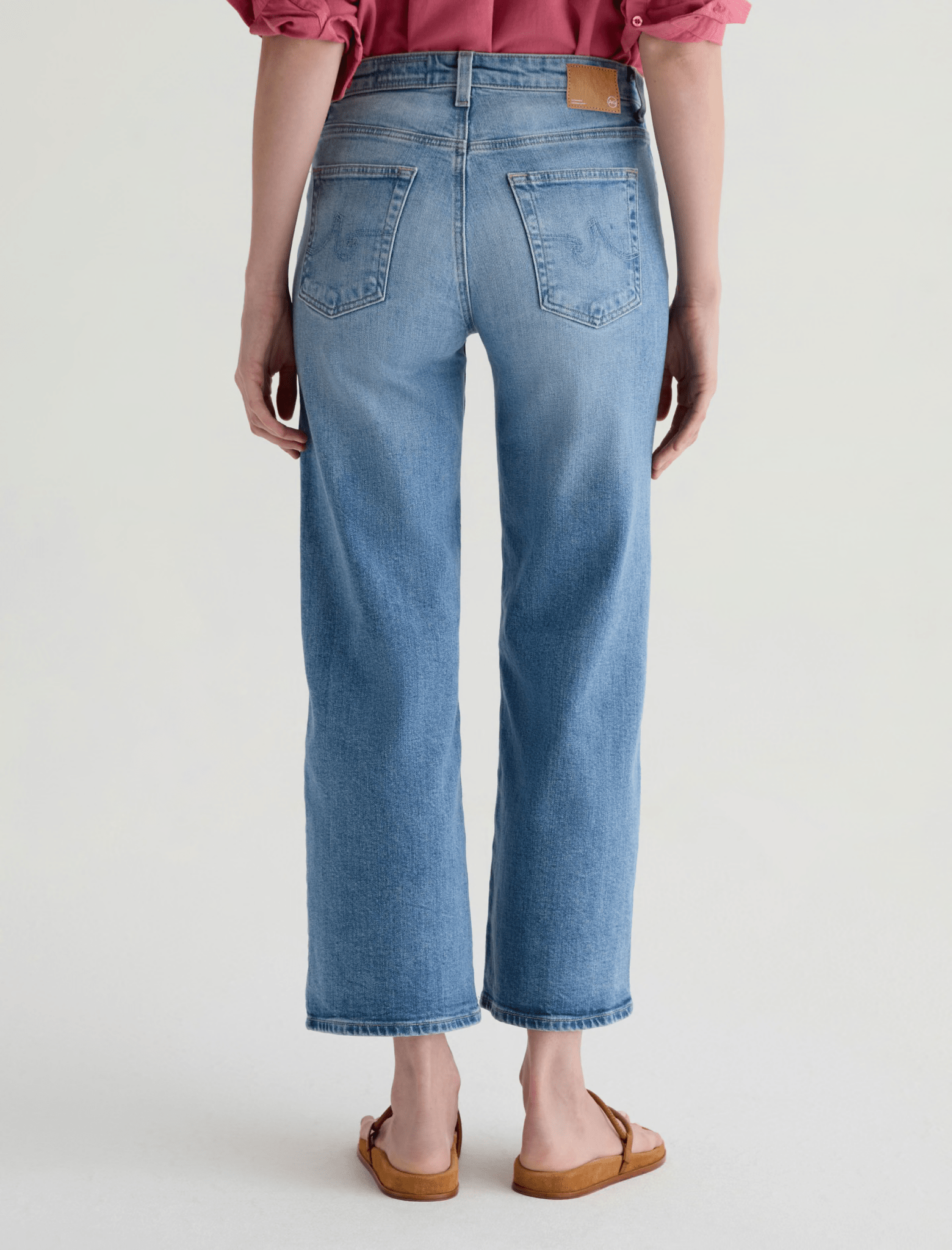 Saige Wide - Leg Crop Jean - AG