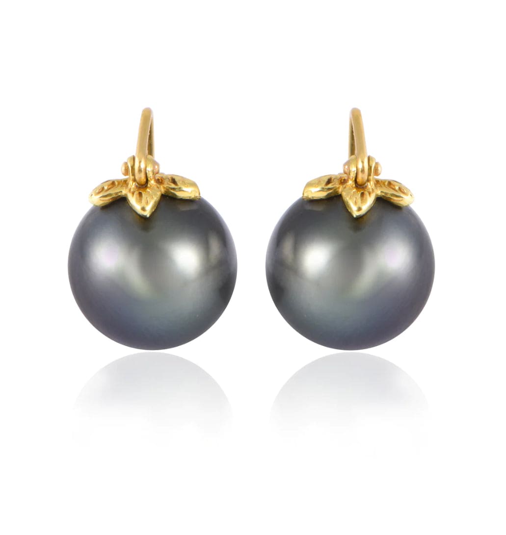 Samira 13 Floating Tahitian Pearl Earrings - Samira 13