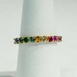 Samira 13 Rainbow Sapphire Ring - Samira 13